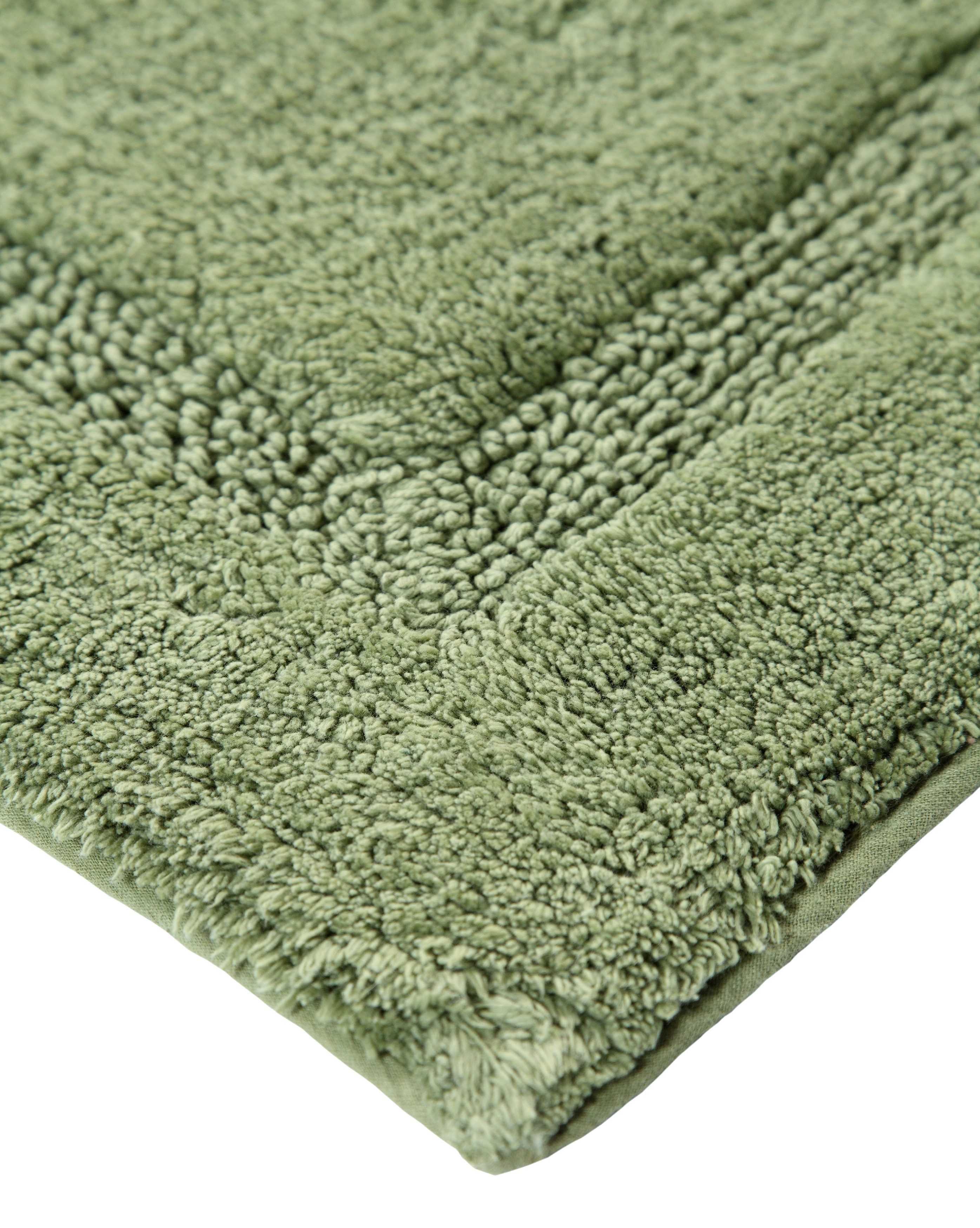Saffron Fabs Bath Rug 100% Soft Cotton, Size 50x30 Inch, Latex Spray  Non-Skid Backing, Solid Grey Color, Textured Border, Hand Tufted, Heavy 190  GSF